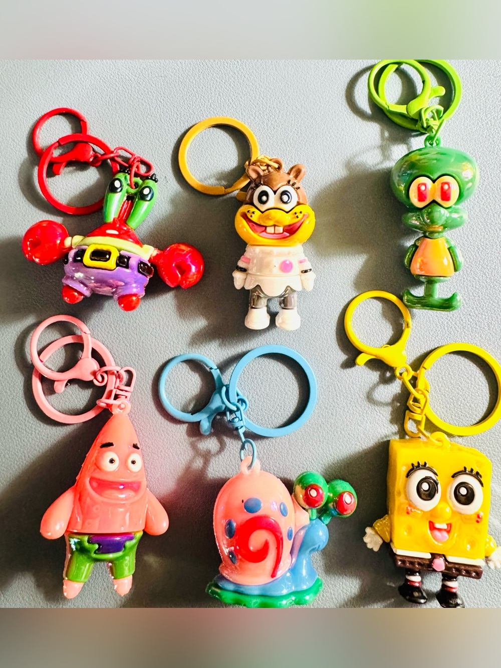 SpongeBob Keychain or bag charm Colorful Cartoon Characters (Assorted Colors)